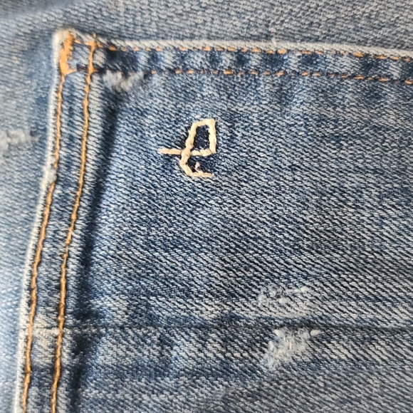 Rag & Bone Skinny Destructed Jeans - Picture 7 of 14